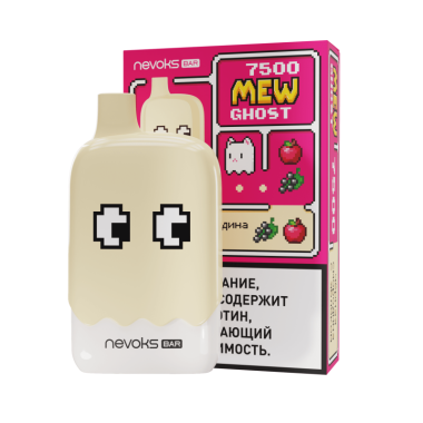 BRUSKO MEW GHOST 7500 Черная Смородина, Яблоко BRUSKO MEW GHOST 7500 Черная Смородина, Яблоко