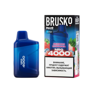Brusko NRG 4000 Ледяная Клубника Brusko NRG 4000 Ледяная Клубника