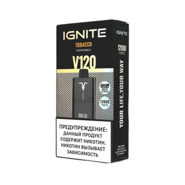 IGNITE-V-120-12000-Tobacco IGNITE-V-120-12000-Tobacco