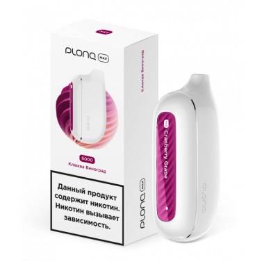 Plonq MAX 6000 Клюква, Виноград Plonq MAX 6000 Клюква, Виноград