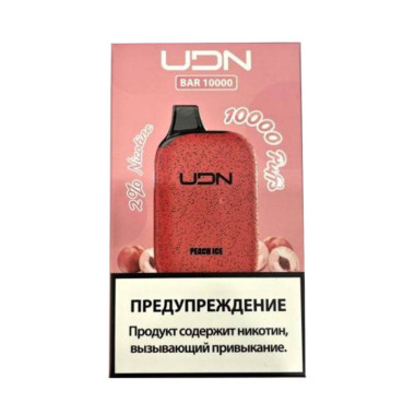 UDN BAR 10000 Персик, Лед UDN BAR 10000 Персик, Лед